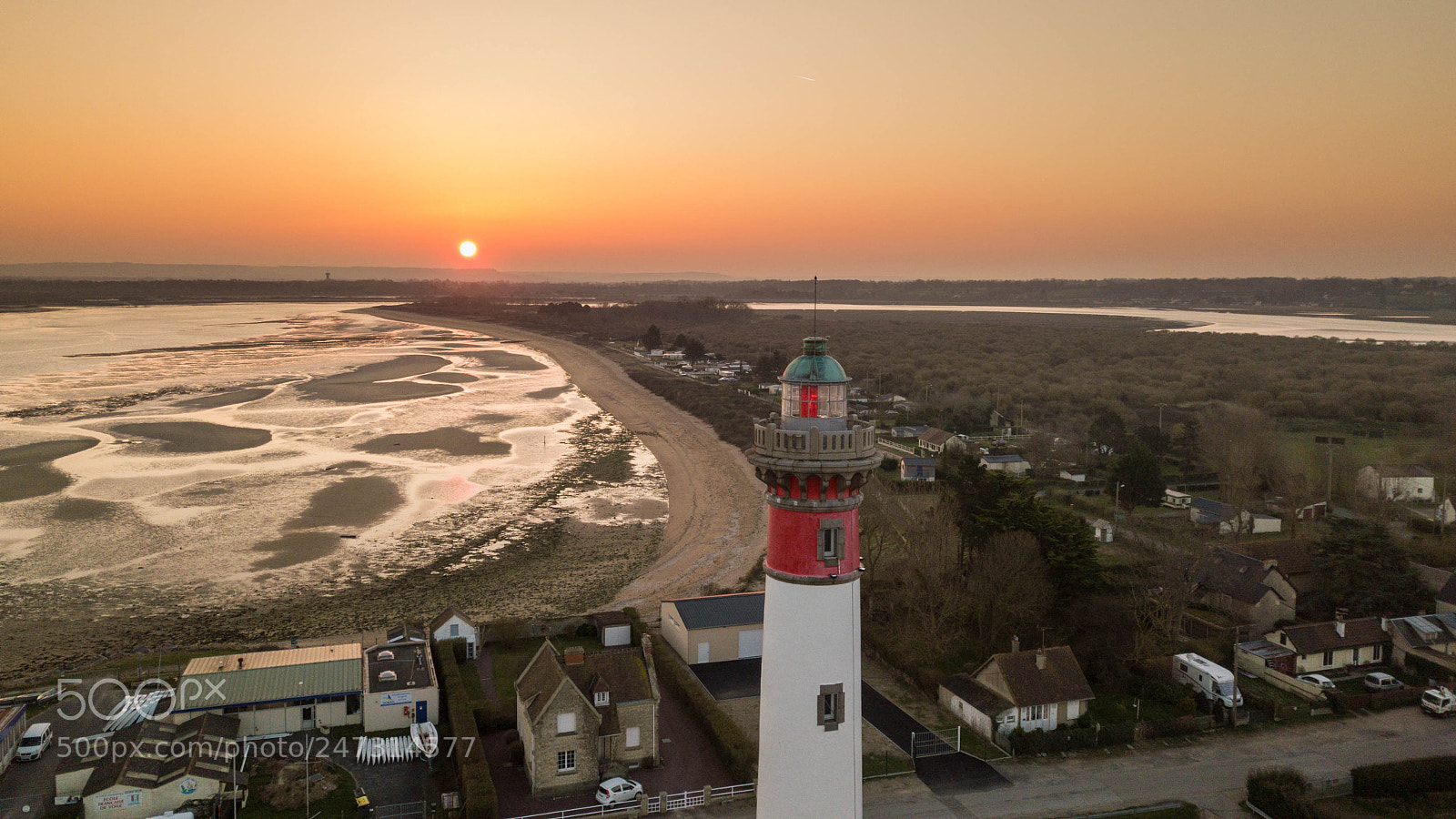 DJI FC220 sample photo. Phare de ouistreham au photography