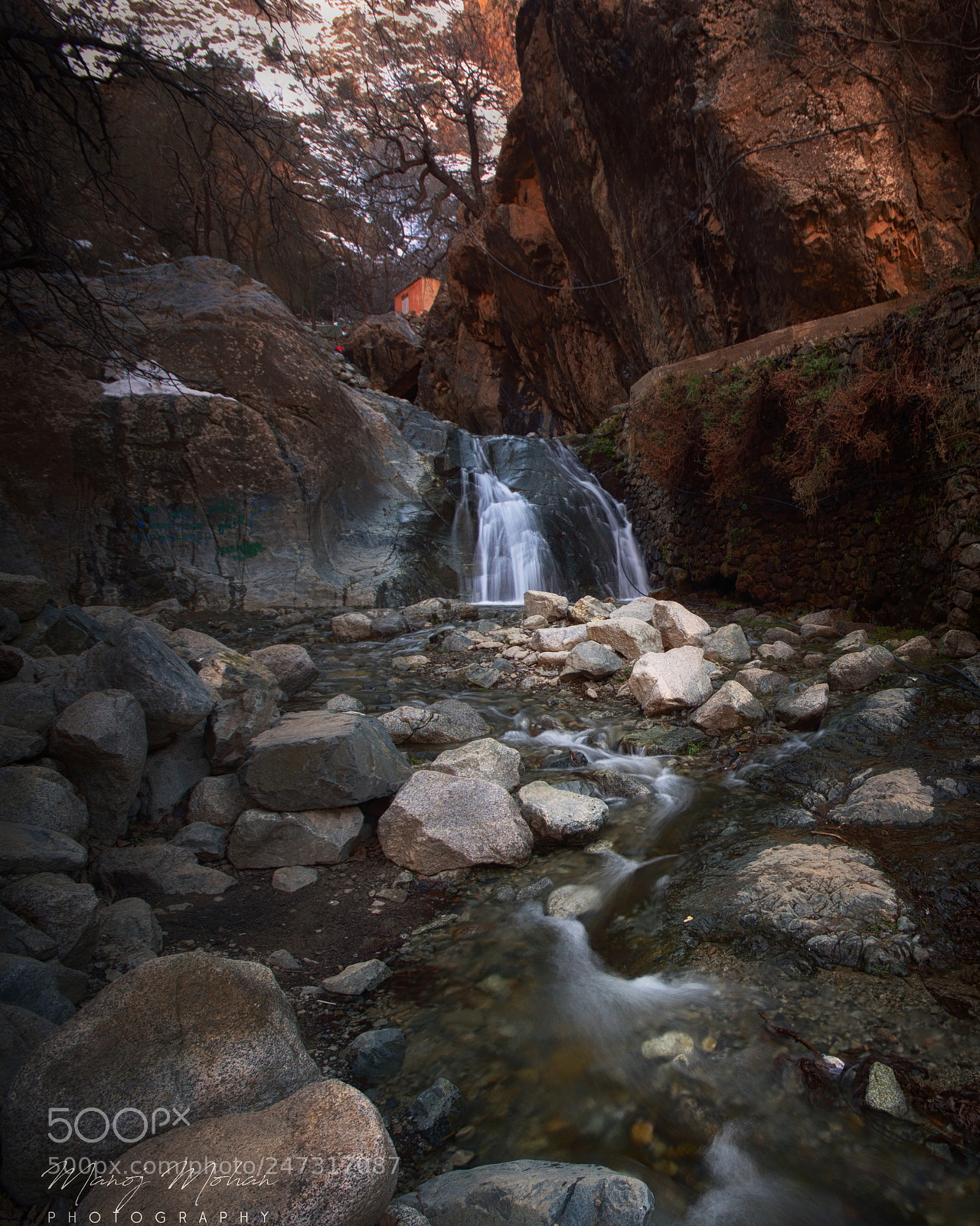 Sony ILCA-77M2 sample photo. Waterfall at atlas mountains photography