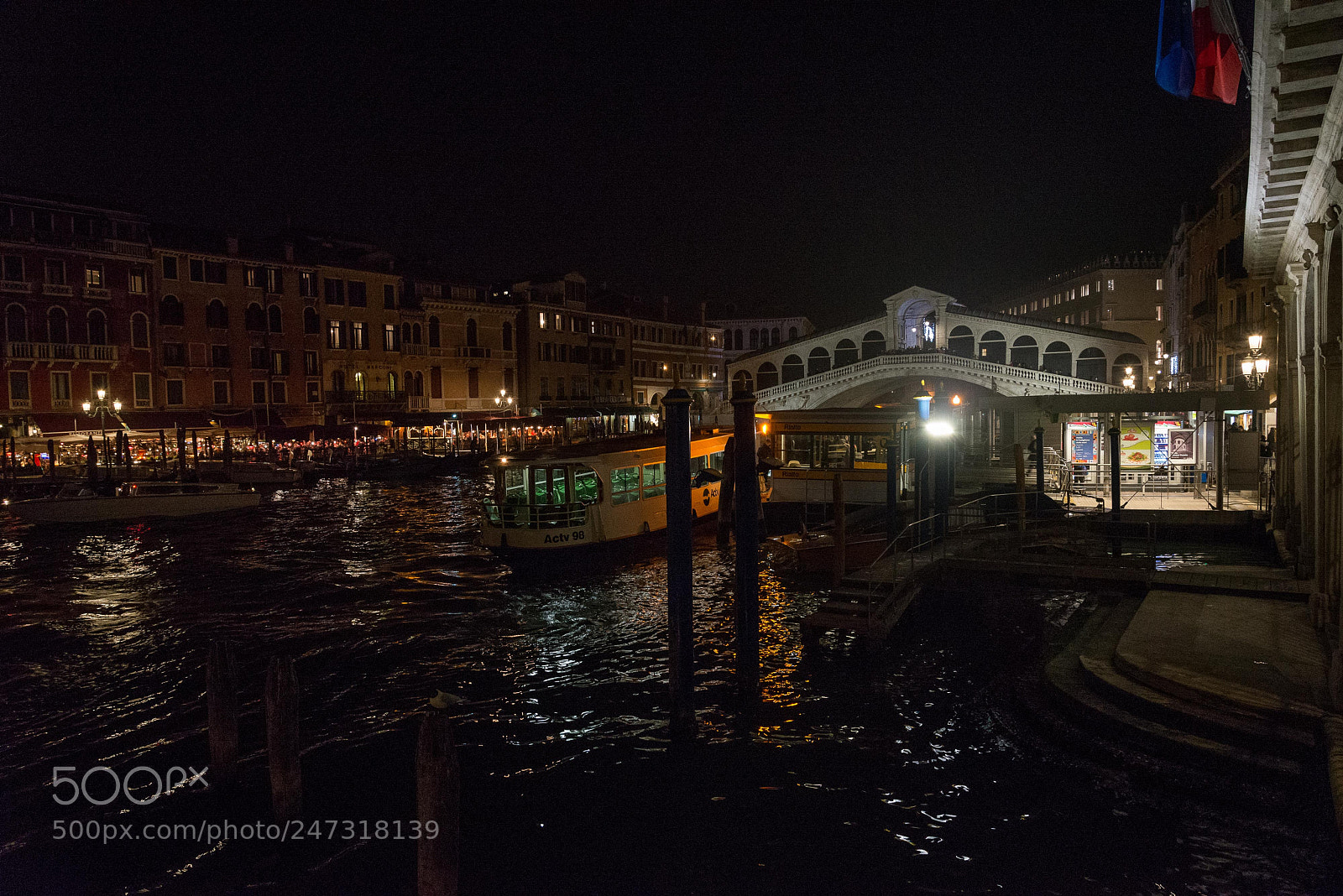 Nikon D600 sample photo. Ponte de rialto nocturno photography