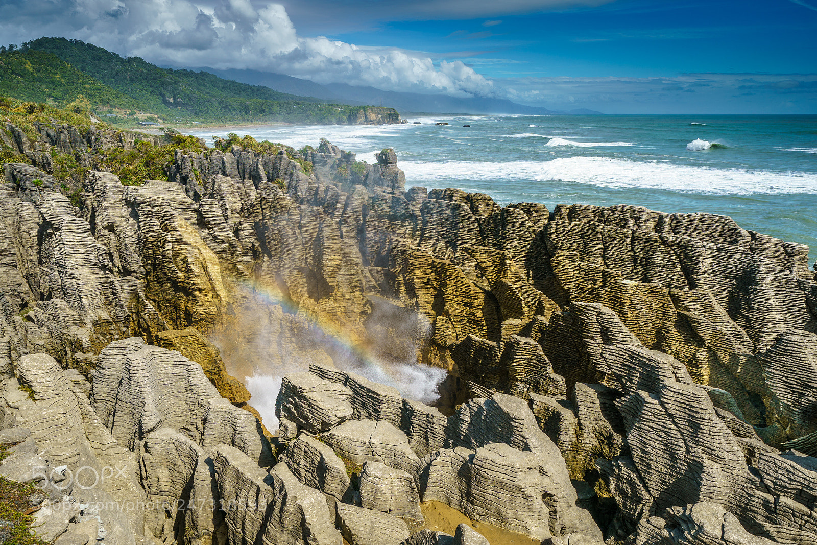 Sony a9 sample photo. Pancake rocks photography