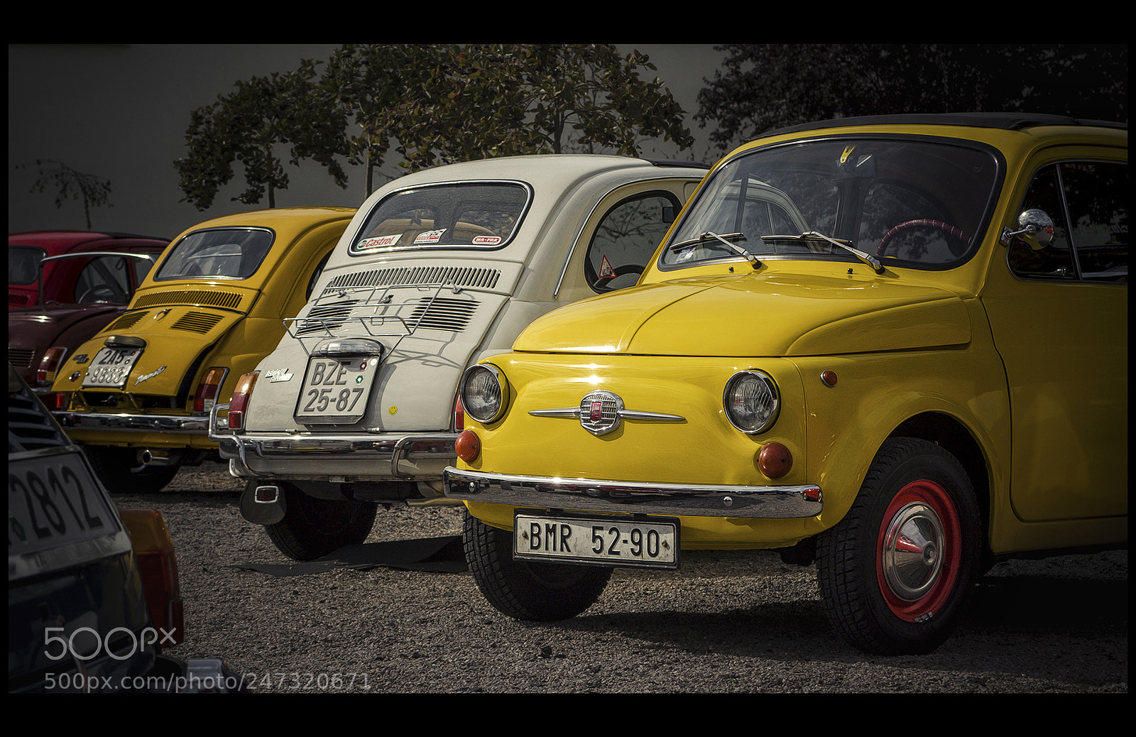 Canon EOS 40D sample photo. Fiat 500 photography