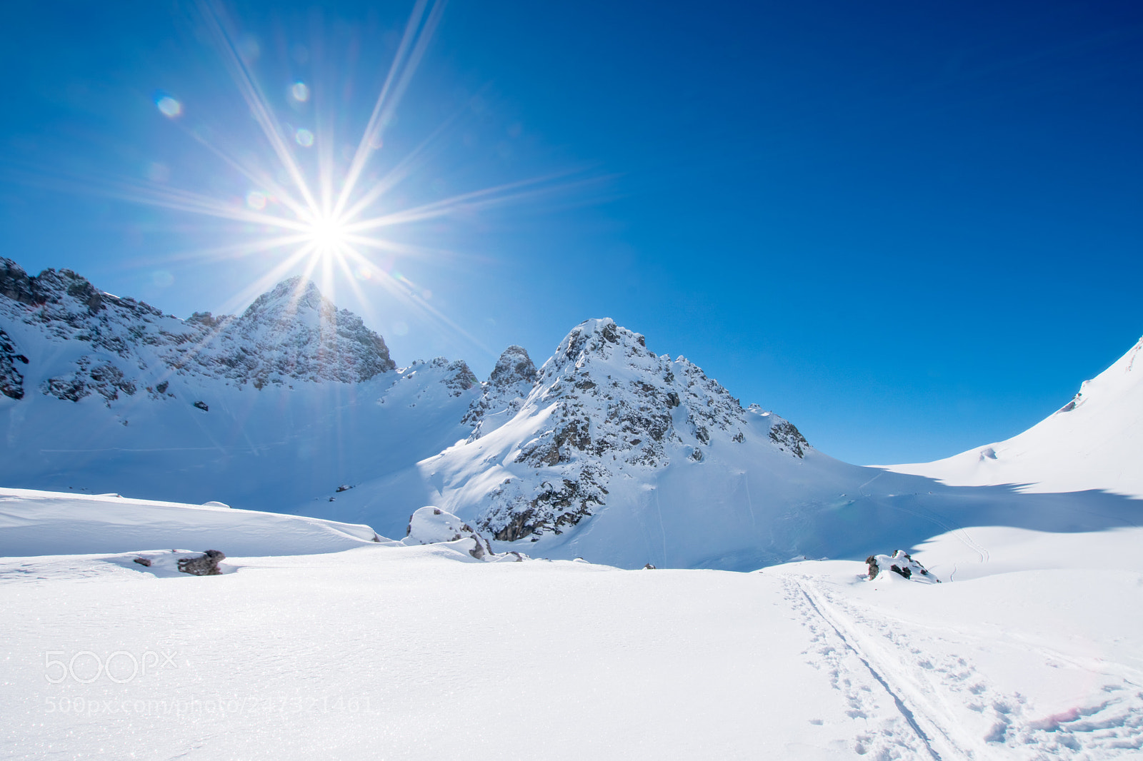 Sony a6300 sample photo. Ski touring in lechtal photography