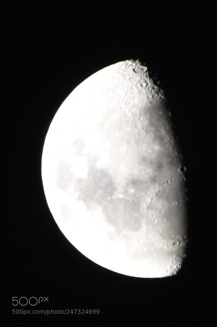 Nikon D3400 sample photo. Moon photography