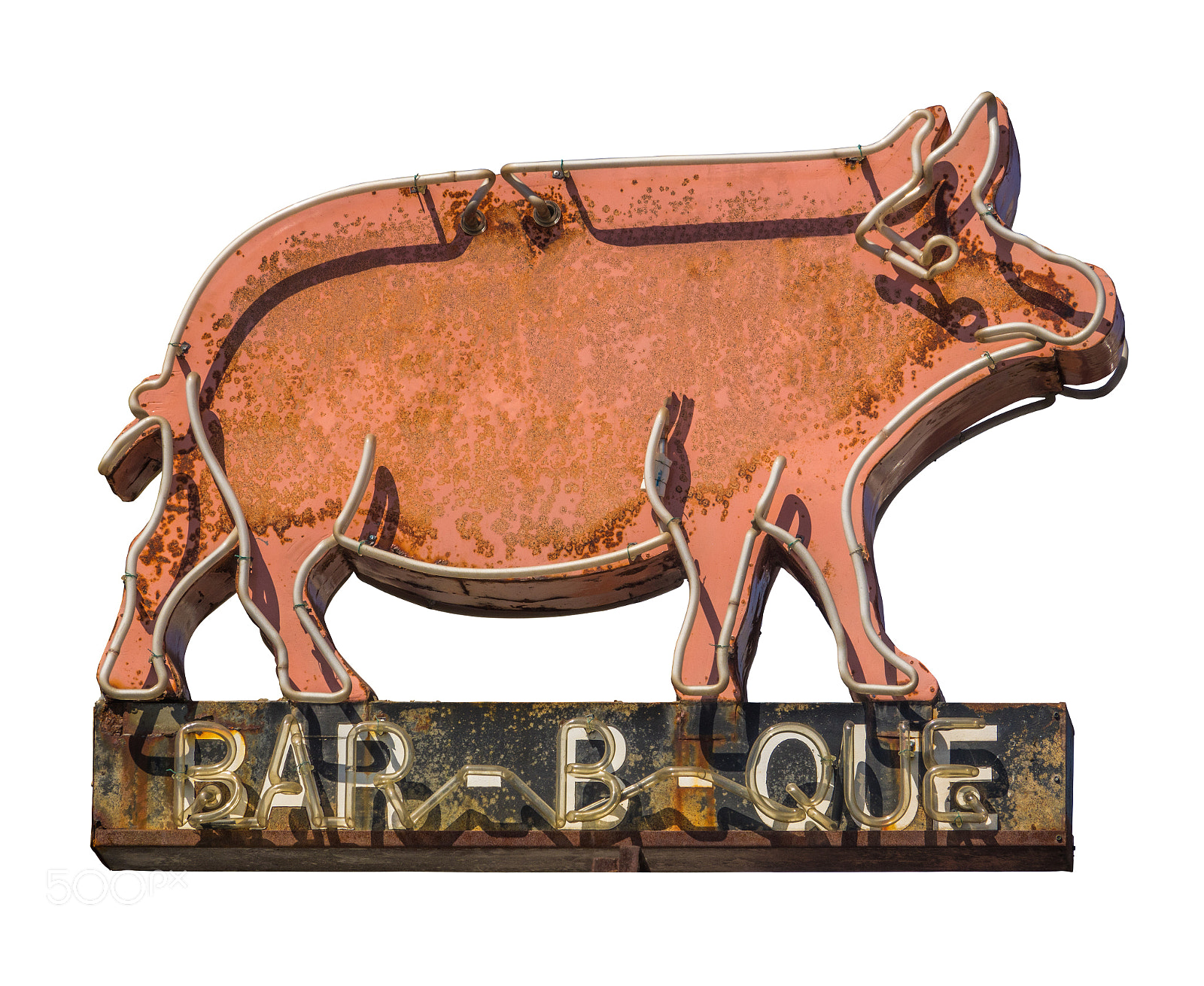 Sony Cyber-shot DSC-RX10 III sample photo. Rustic barbecue diner sign photography