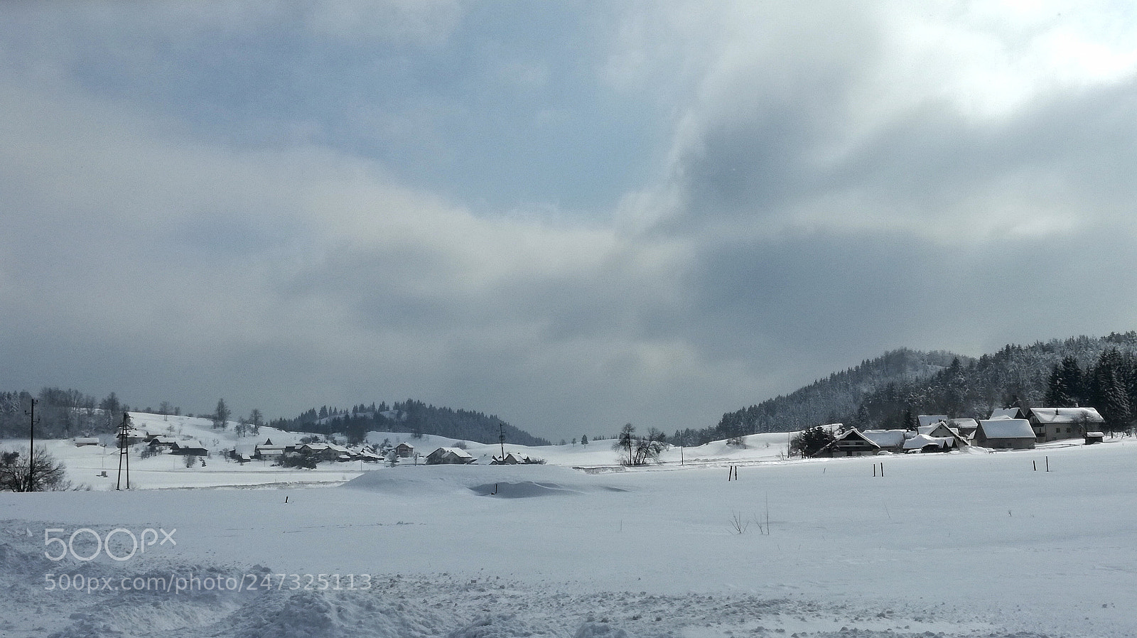 HUAWEI P9 LITE sample photo. Winter scene photography