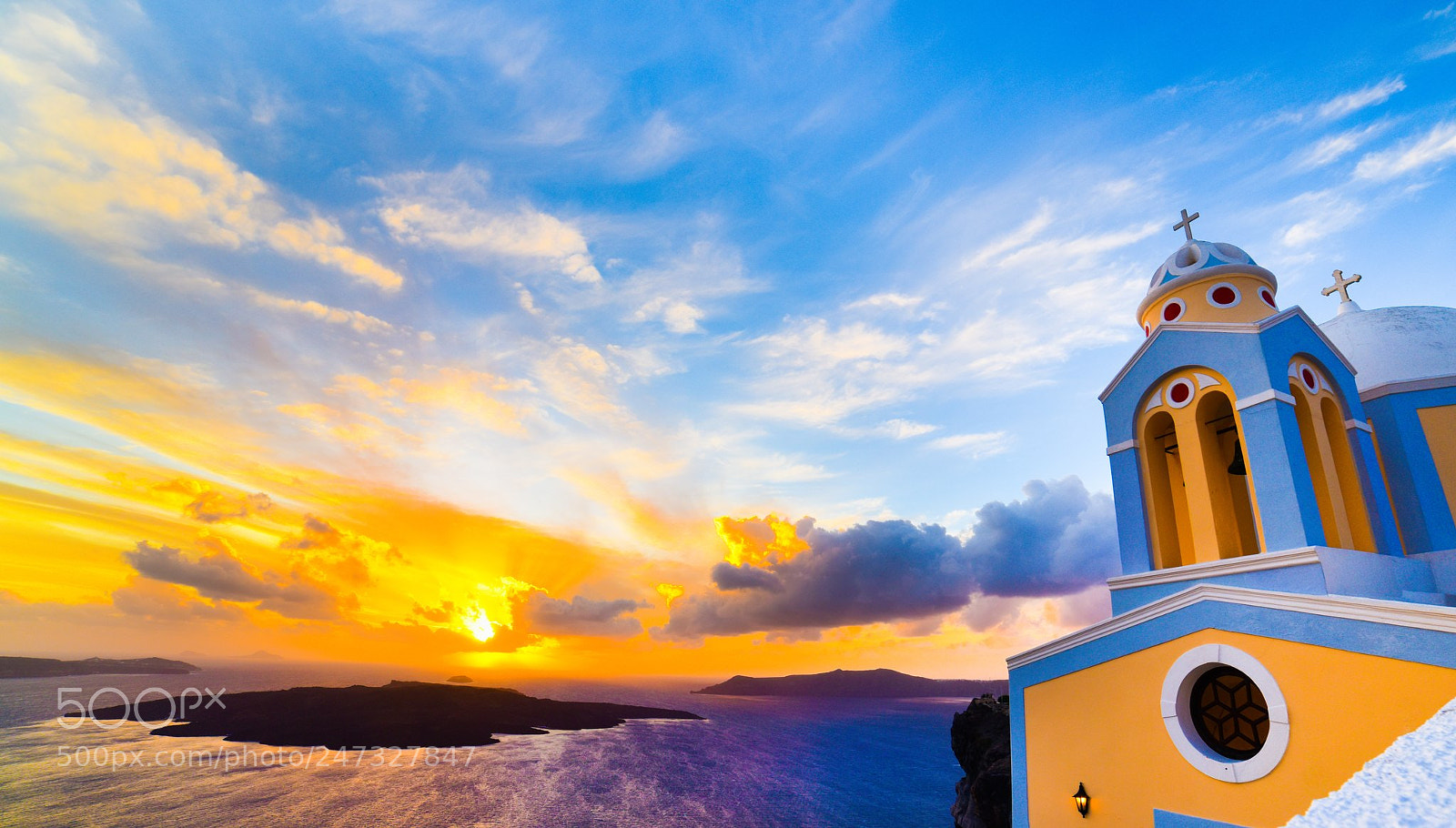 Nikon D810 sample photo. Sunset in santorini iii photography