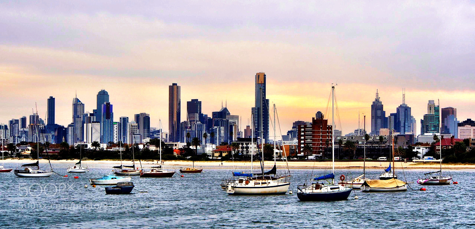 Olympus OM-D E-M5 sample photo. Melbourne skyline from st photography