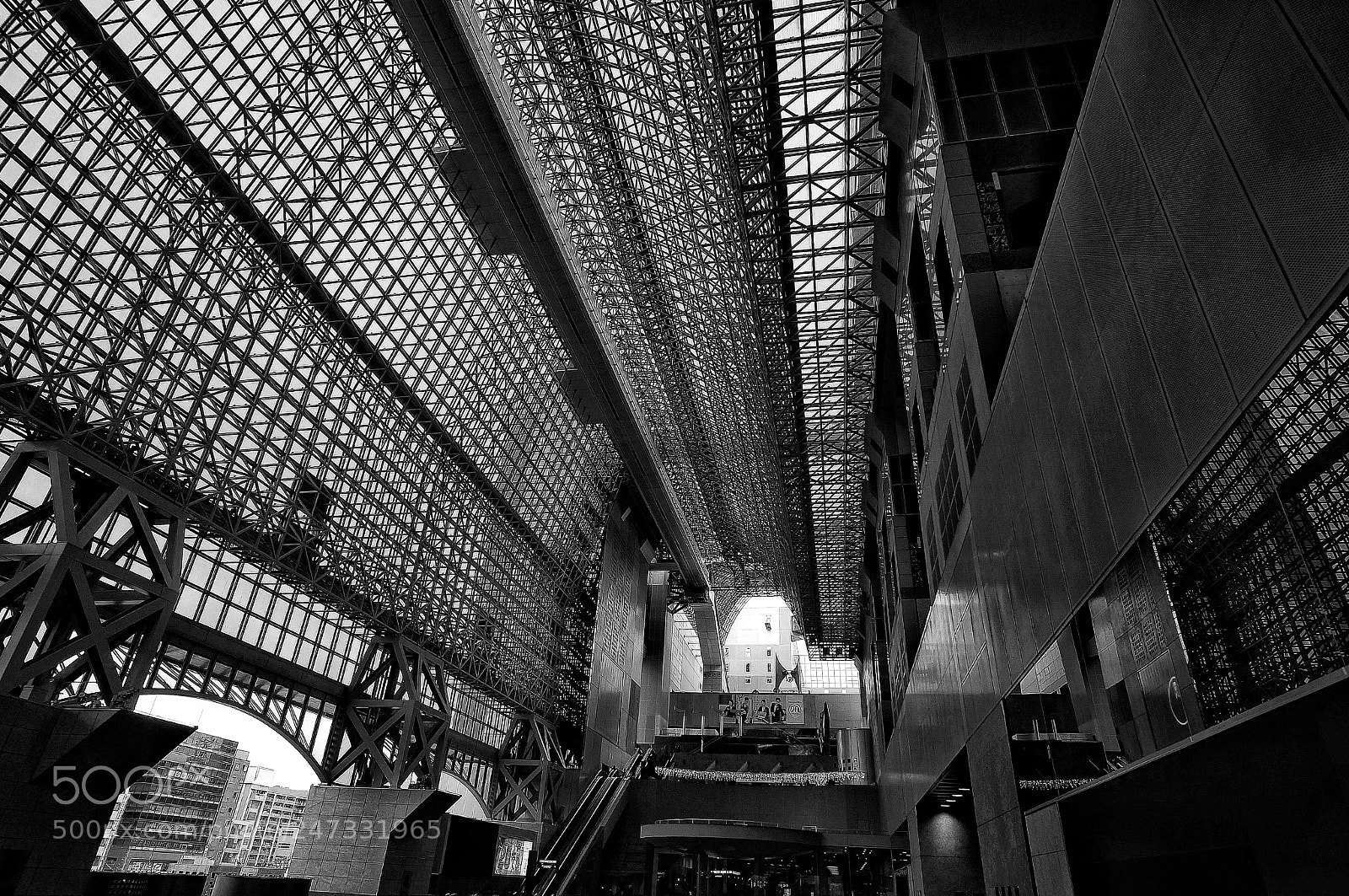 Sony Alpha NEX-5T sample photo. Kyoto station photography