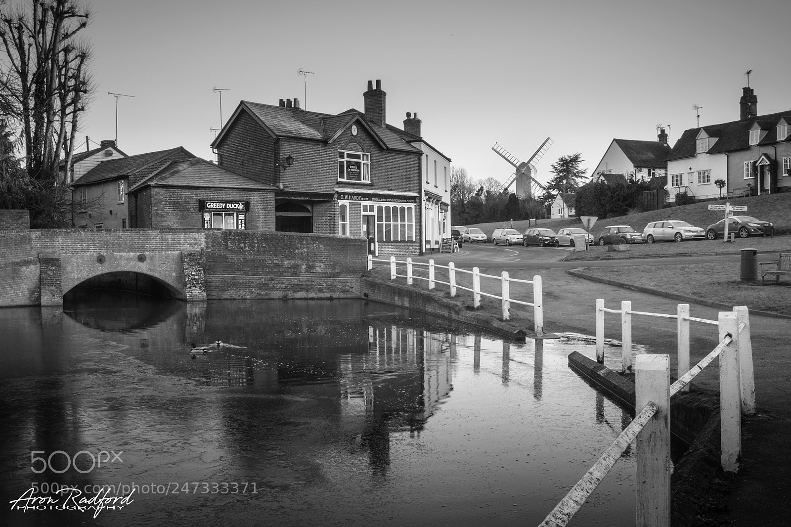 Nikon D5000 sample photo. Finchingfield in february photography
