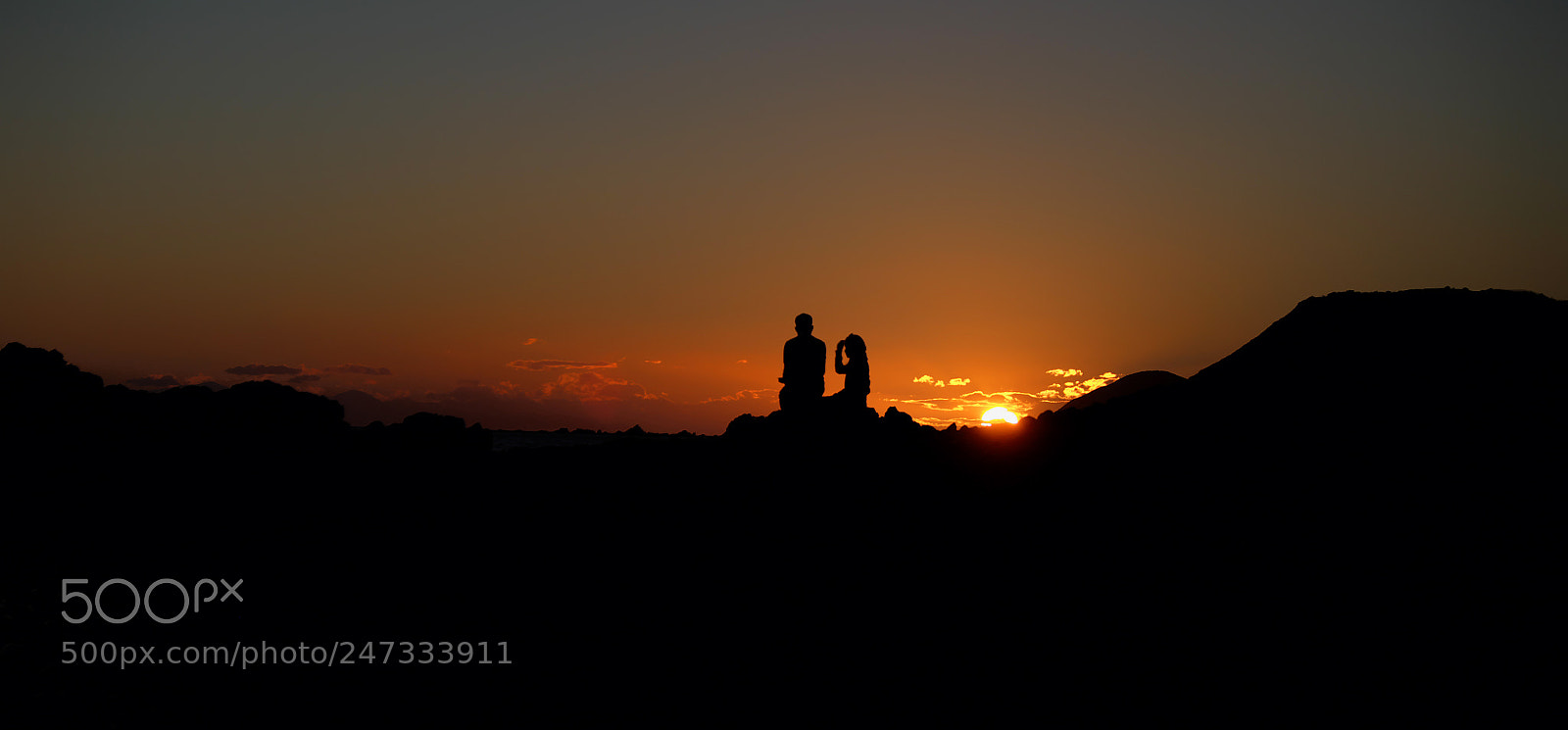 Fujifilm X-T1 sample photo. Couple at sunset photography