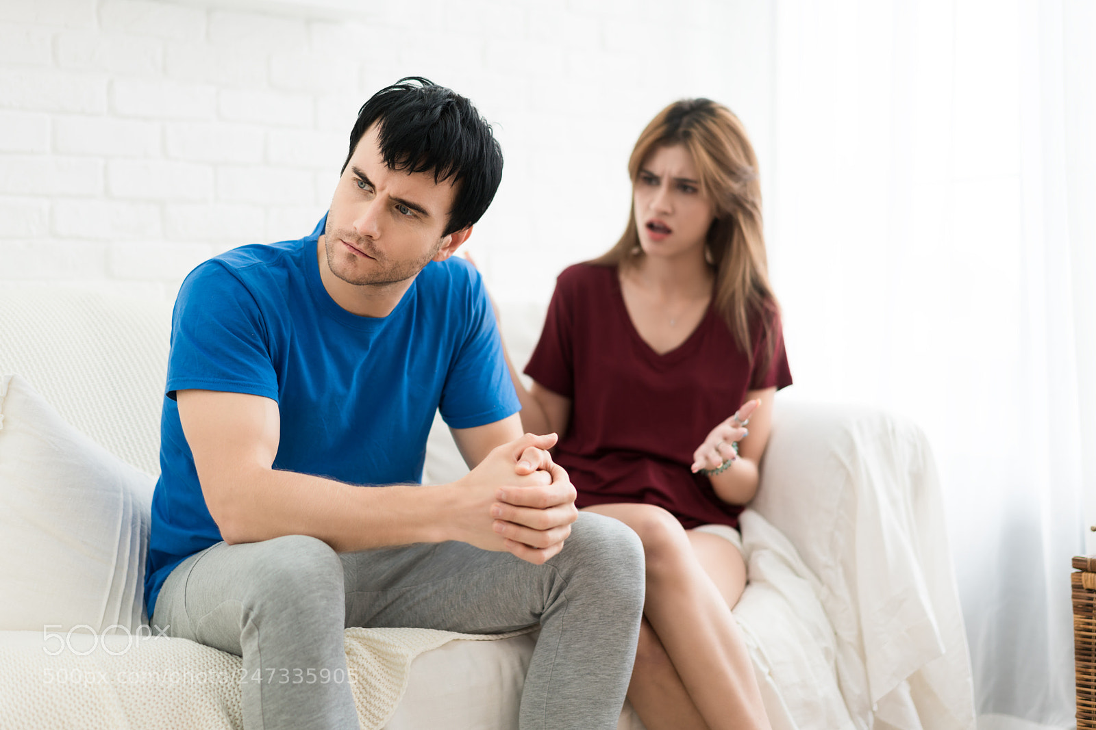 Sony a7R II sample photo. Couple having argument conflict photography
