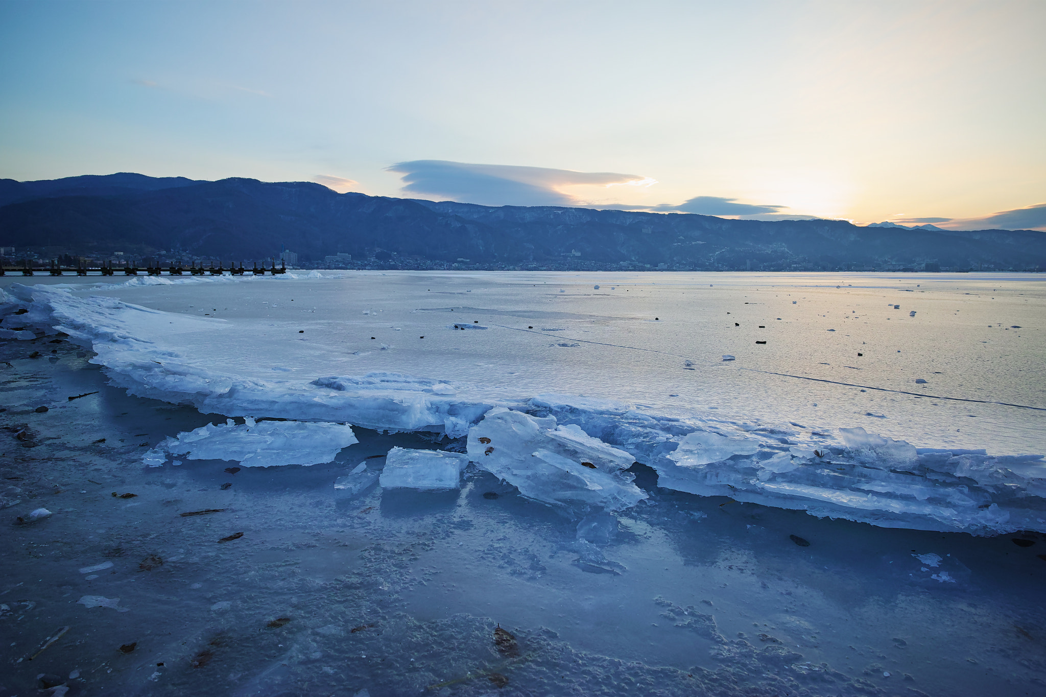 Sigma dp0 Quattro sample photo. Iced lake photography