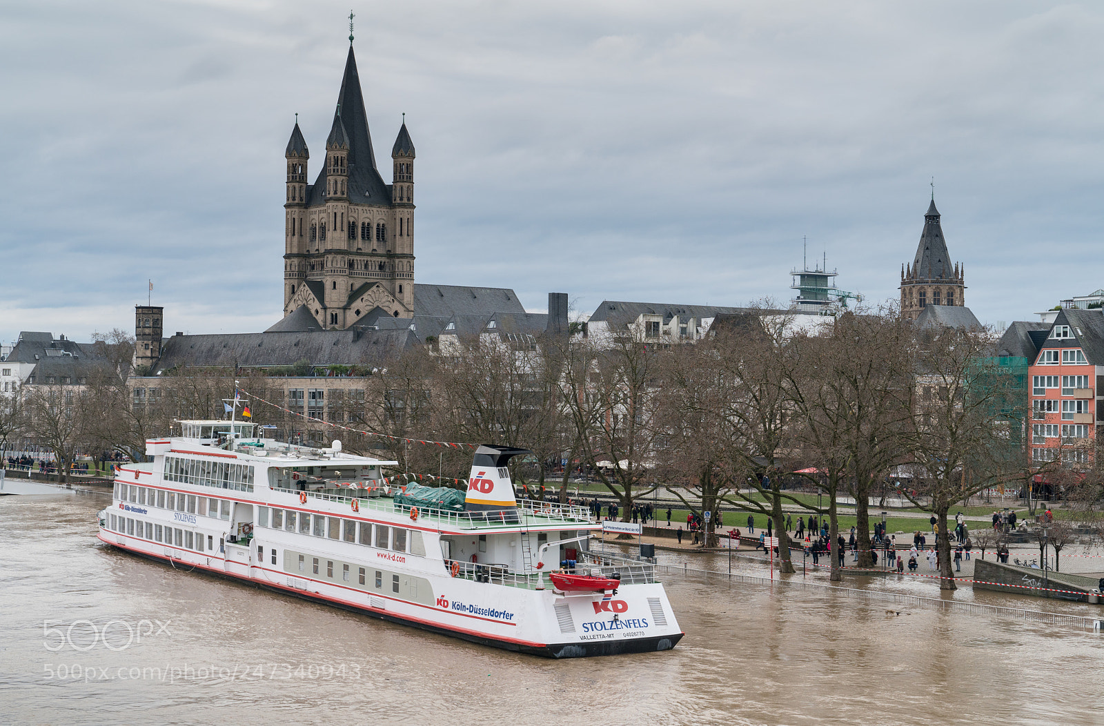 Sony a7R II sample photo. Flood on rhine river photography