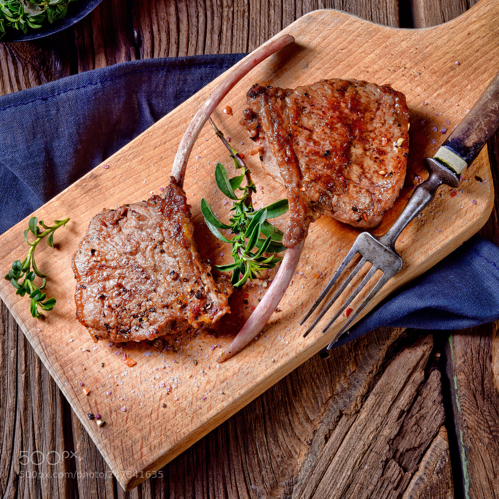 Nikon D810 sample photo. Grilled lamb chops an photography