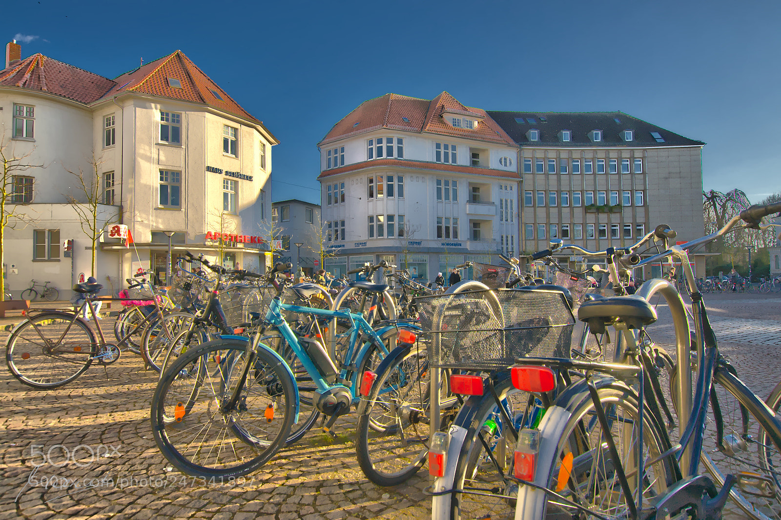 Nikon D90 sample photo. The light blue bike photography