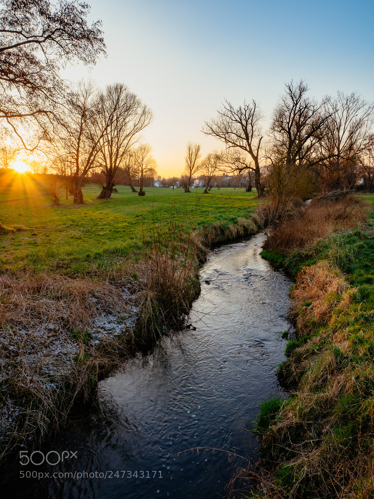 Olympus OM-D E-M10 II sample photo. Sunset at the creek photography