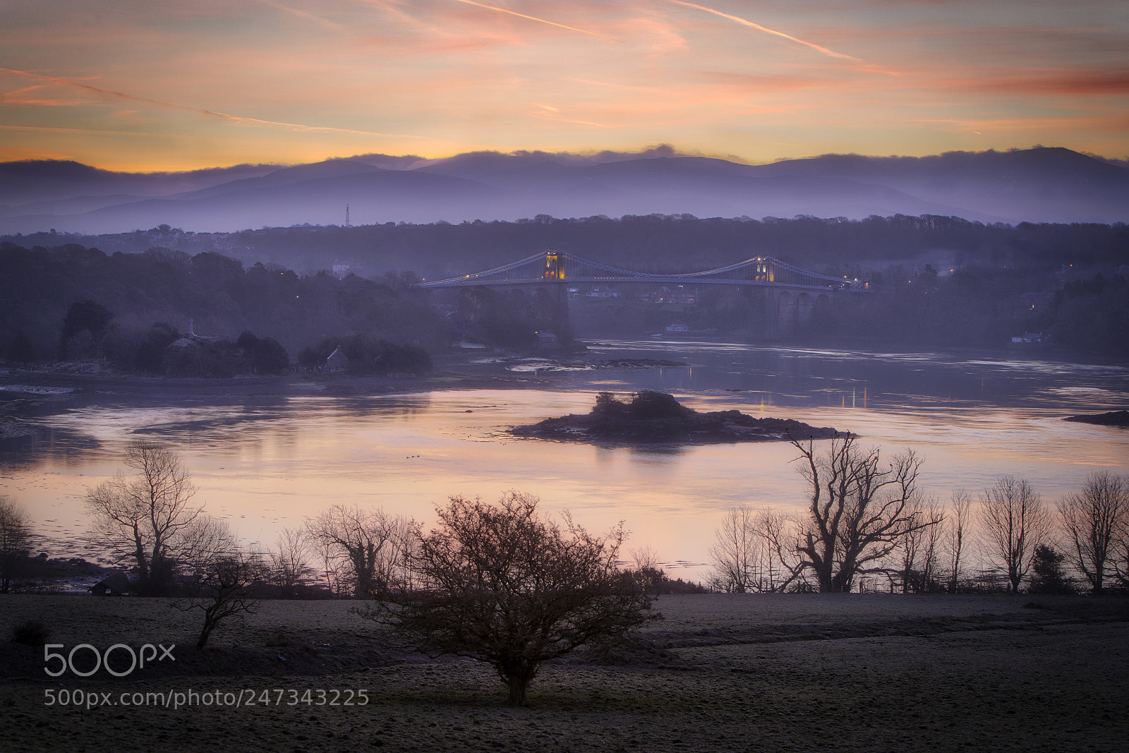 Sony a7R II sample photo. Misty menai sunrise photography