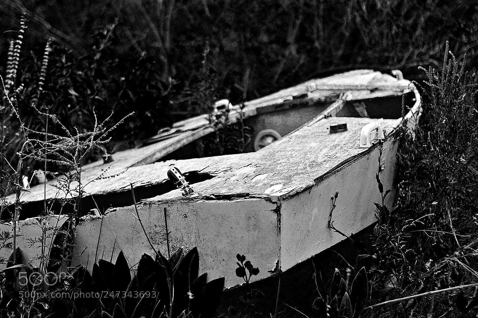 Nikon D3100 sample photo. Abandoned boat photography
