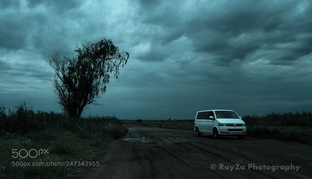 Nikon D5000 sample photo. Bus on country road photography