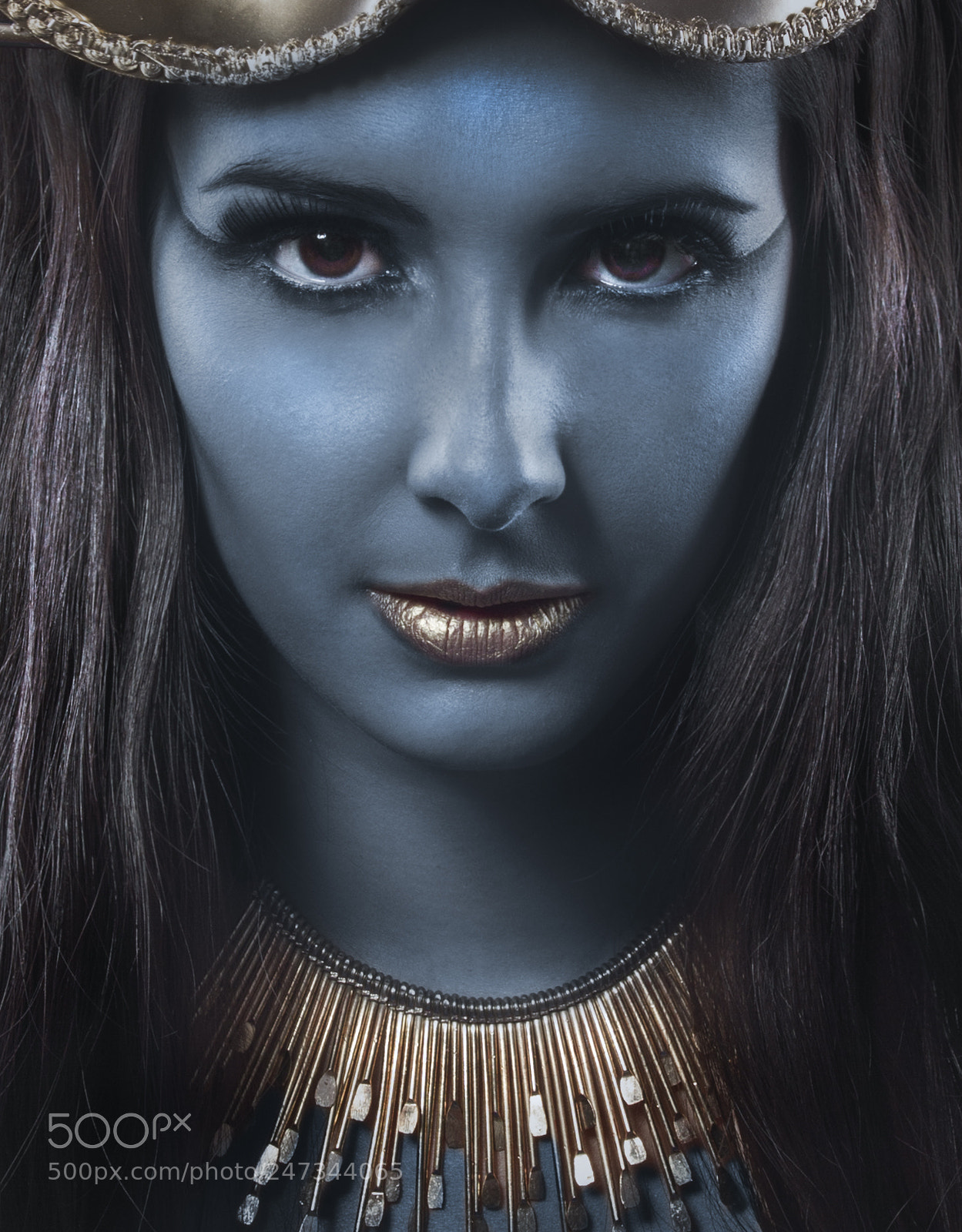 Canon EOS 7D sample photo. Blue skin, egyptian brunette photography