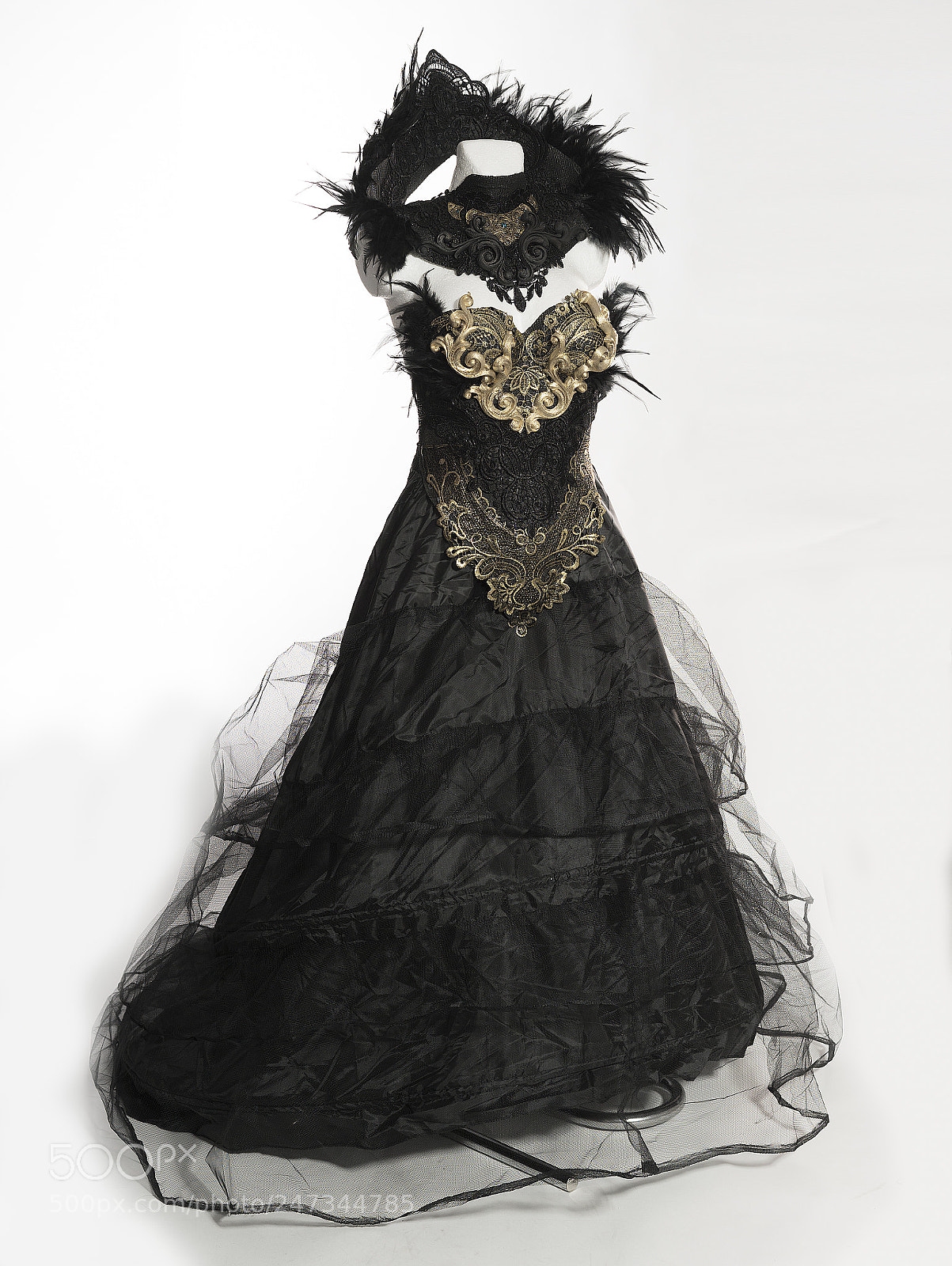 Sony a7 sample photo. Gothic style handmade dress photography