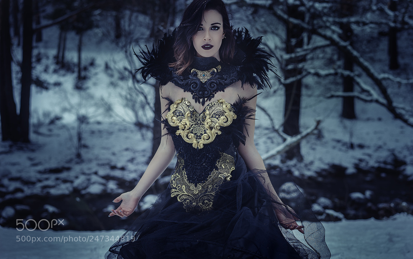 Sony a7 sample photo. Dark queen, beautiful brunette photography