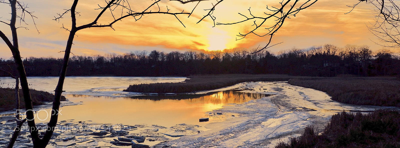 Fujifilm GFX 50S sample photo. Sunset at early spring photography
