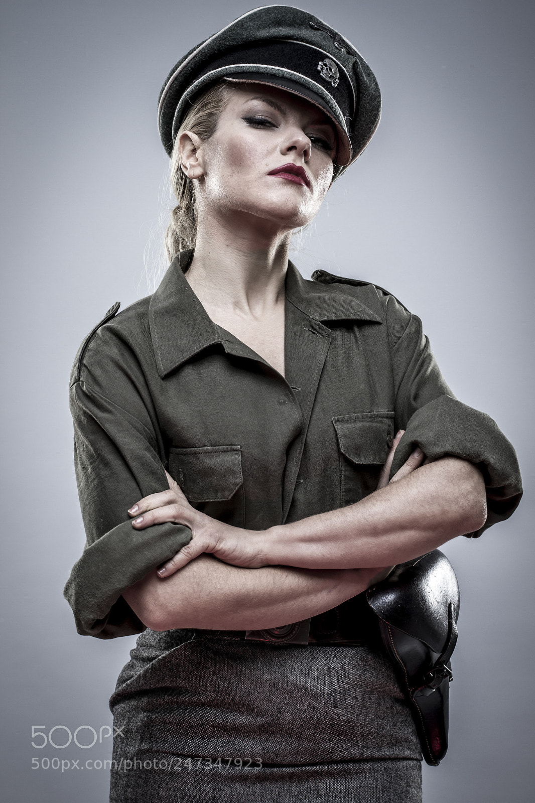 Canon EOS 7D sample photo. Dominatrix, german officer in photography