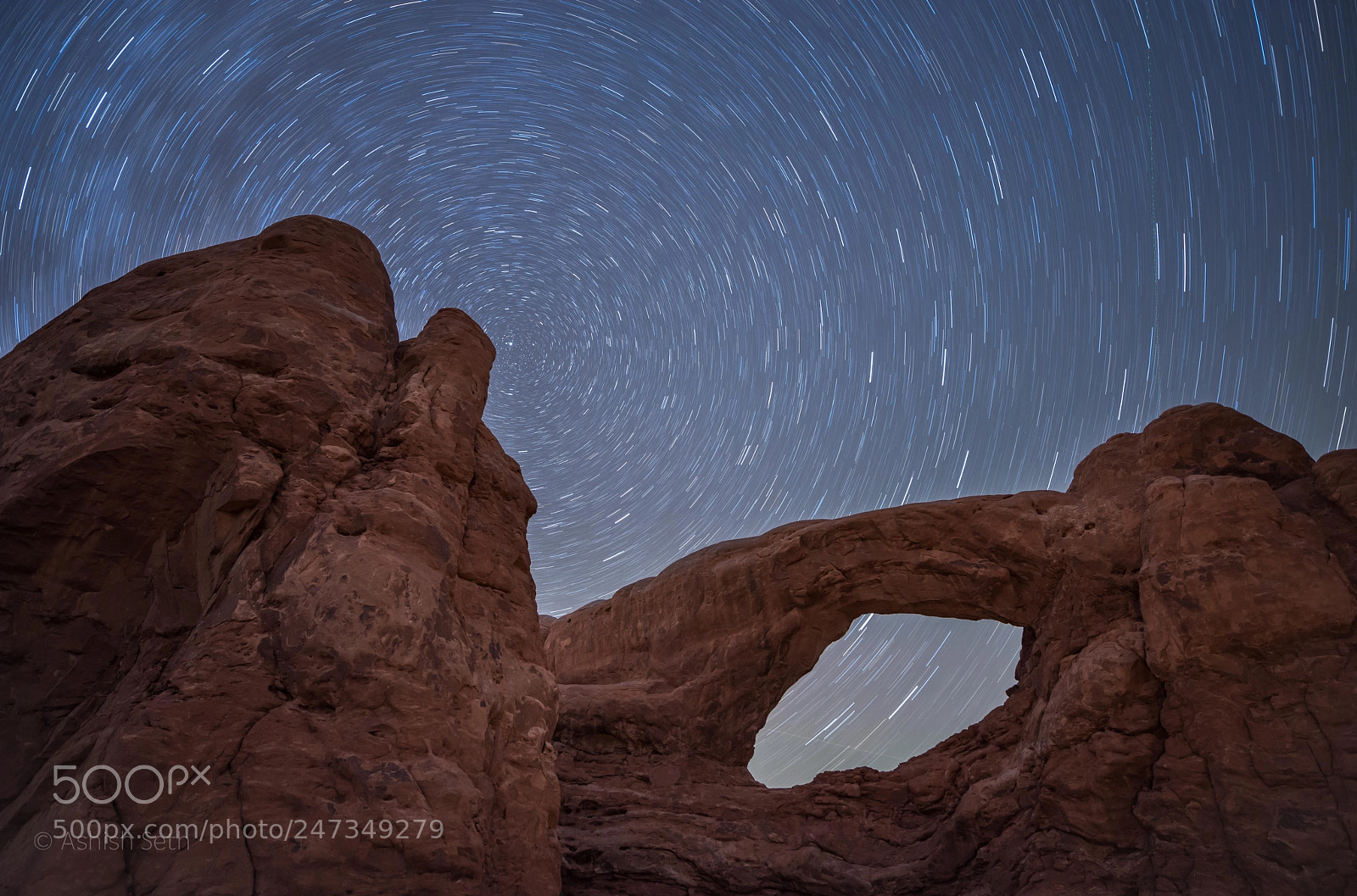 Nikon D800 sample photo. Windows &  startrails photography