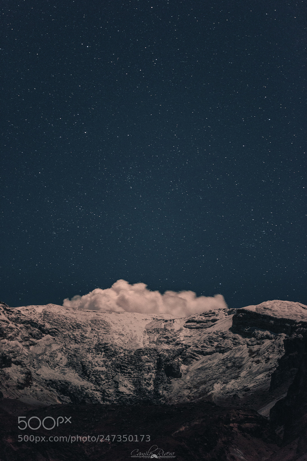 Nikon D810 sample photo. Mountains under stars photography