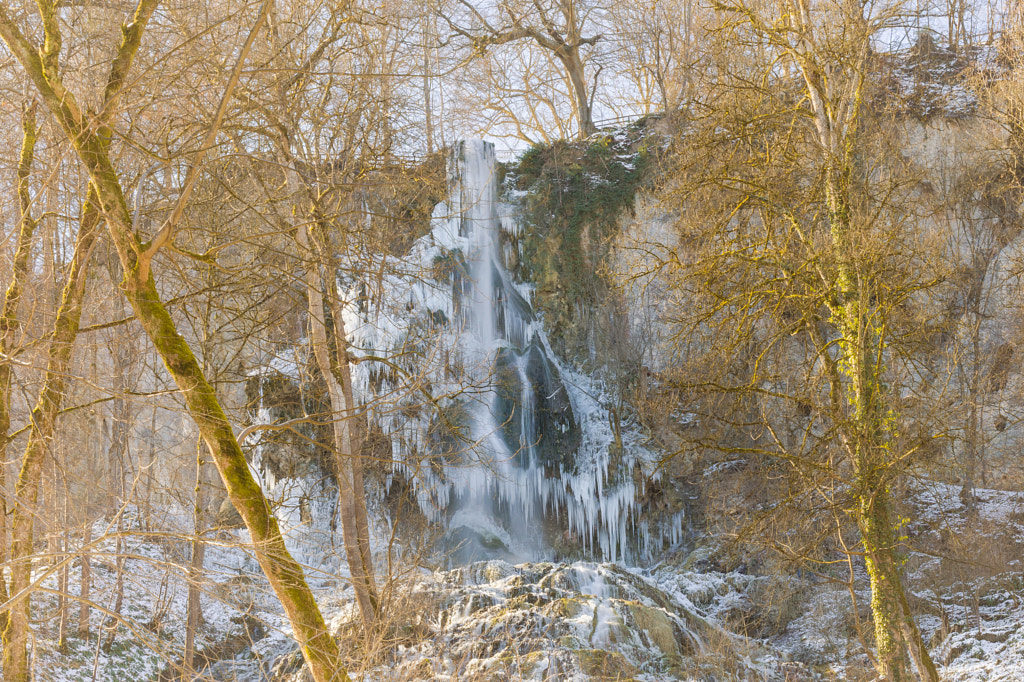 Uracher Wasserfall in winter by Manfred Münzl on 500px.com