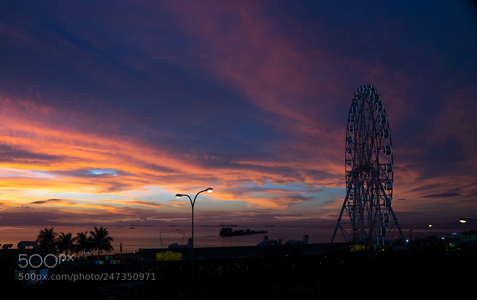 Sony a7R III sample photo. Manila bay sunset photography