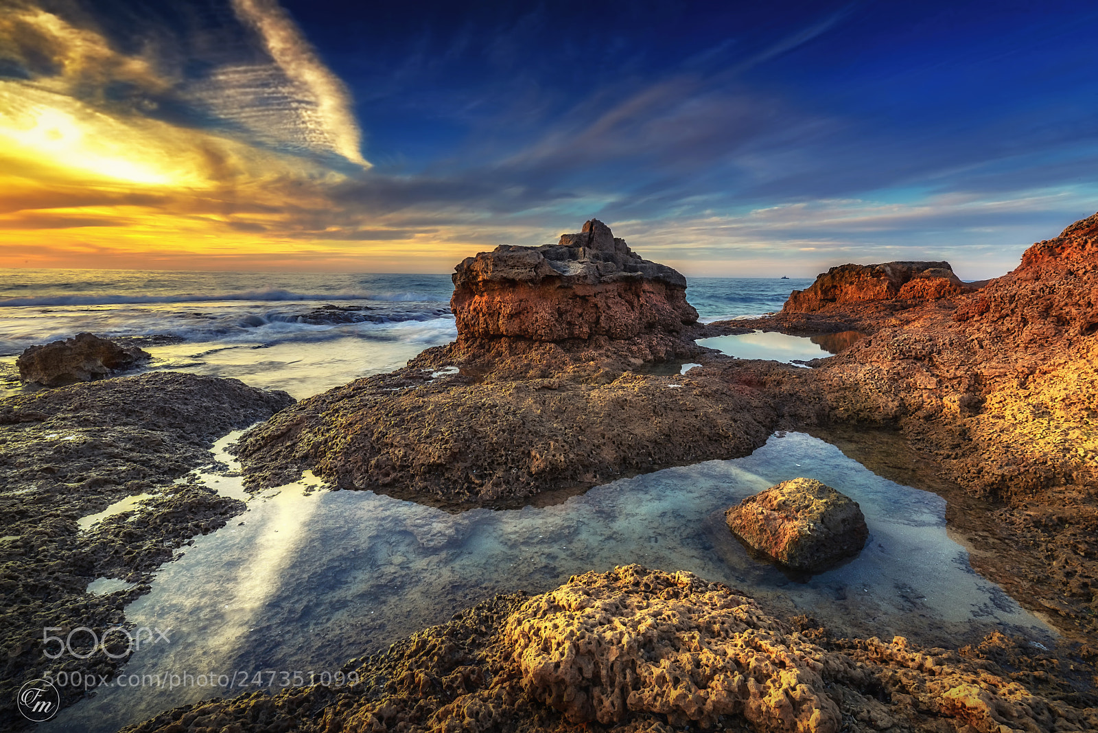 Nikon D800E sample photo. Sunset on the rocks photography
