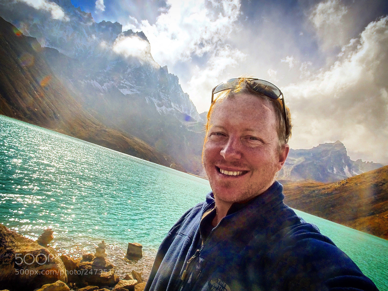 Sony DSC-HX90 sample photo. Selfie at gokyo lakes photography