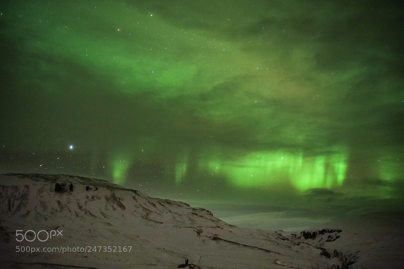 Sony a7 II sample photo. Aurora borealis over mountain photography