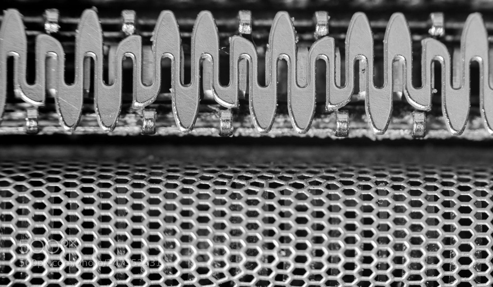 Nikon D850 sample photo. Razor foil photography