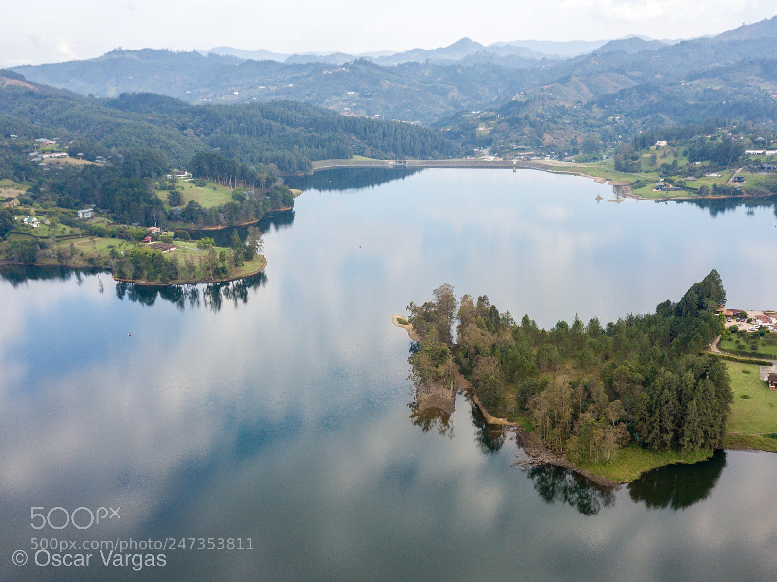 DJI FC220 sample photo. Represa la fe photography
