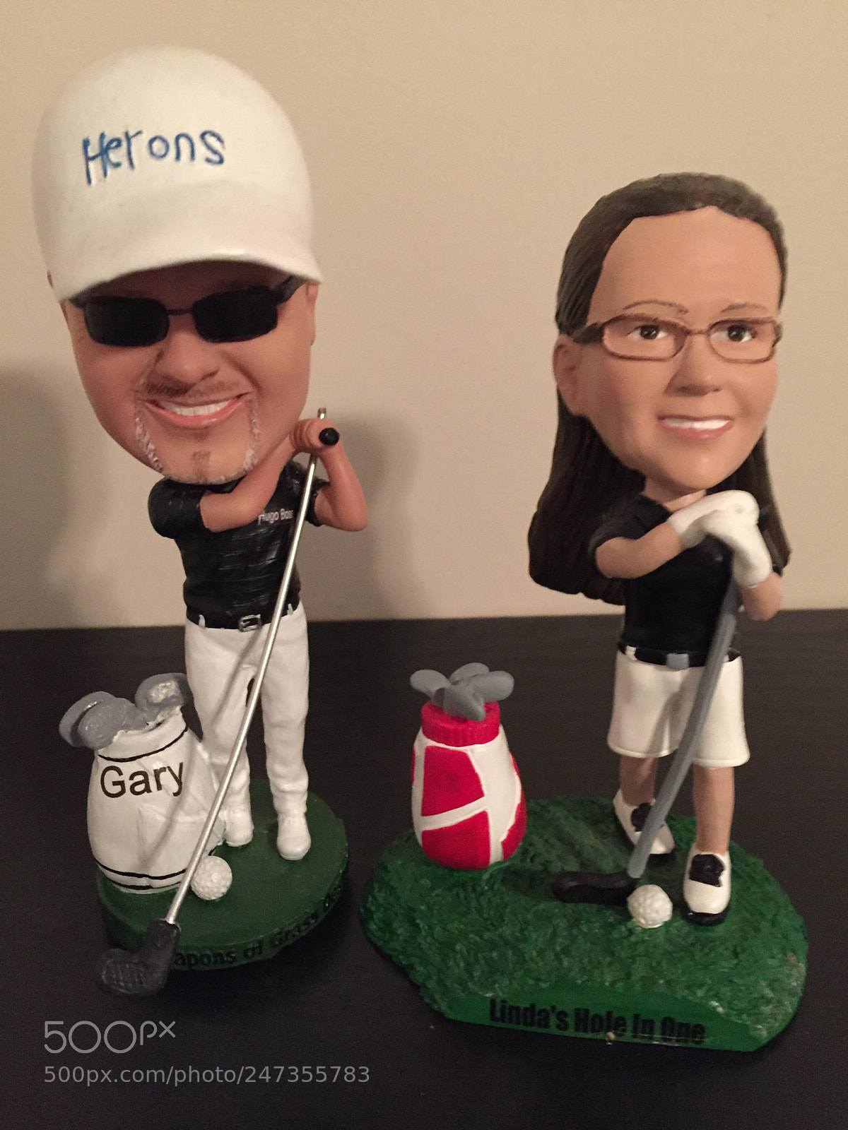Apple iPhone 6 sample photo. Golf bobbleheads of ourselves photography