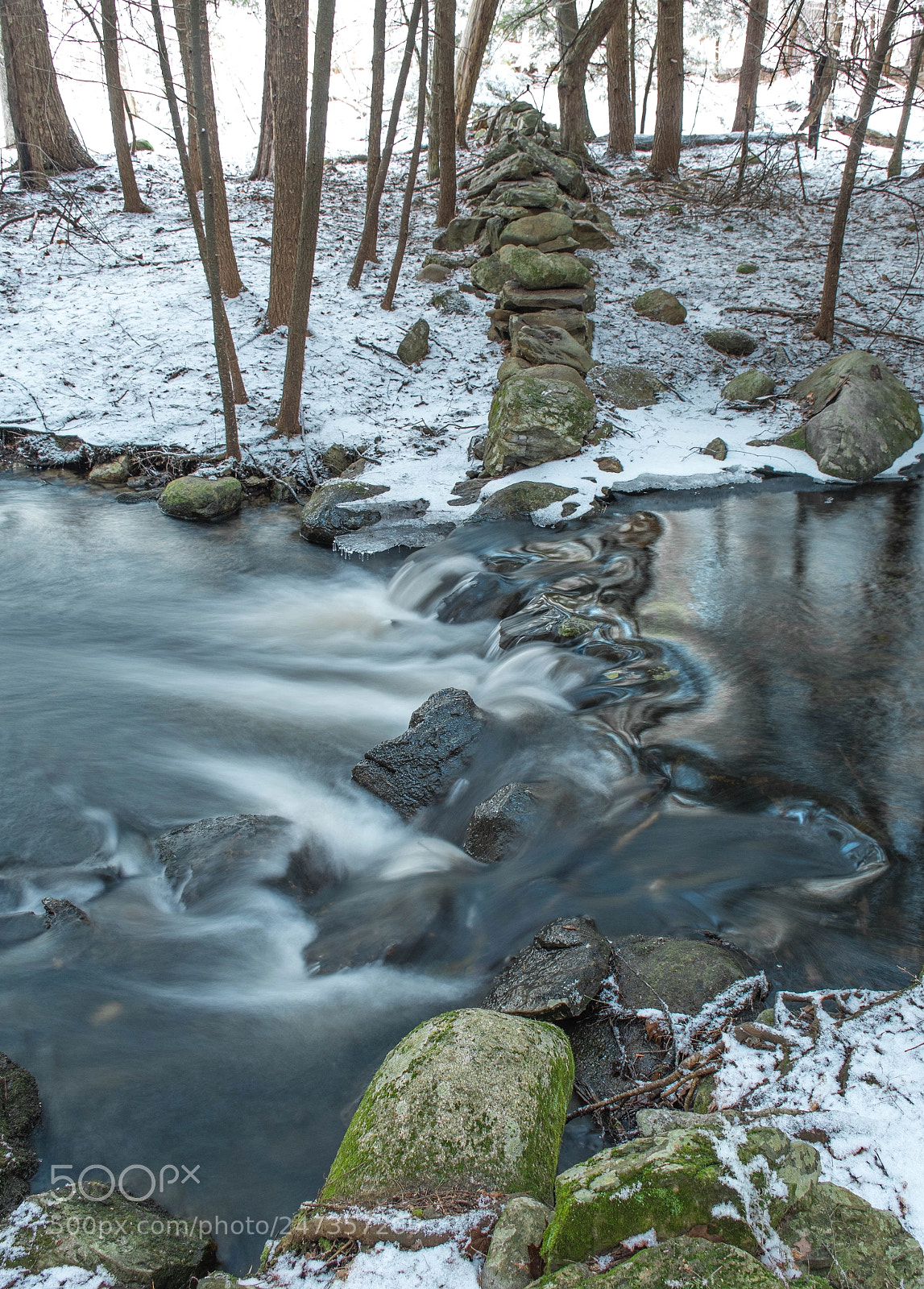 Nikon D7500 sample photo. Stone wall brook 13 photography