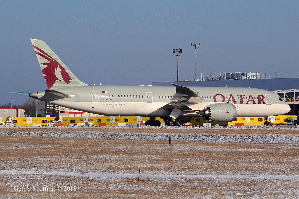 Canon EOS 1300D (EOS Rebel T6 / EOS Kiss X80) sample photo. Qatar airways - boeing photography