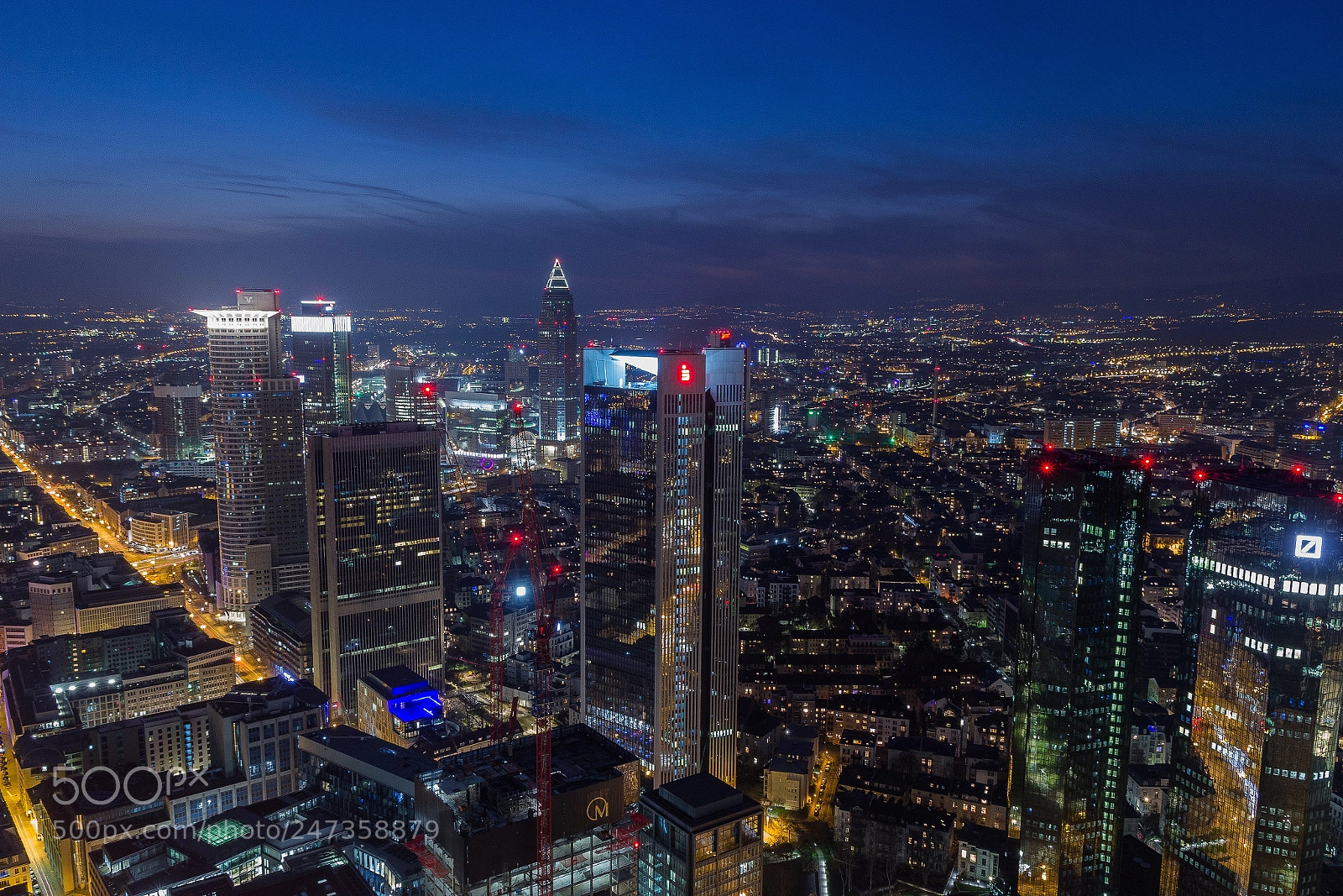 Canon EOS 600D (Rebel EOS T3i / EOS Kiss X5) sample photo. Frankfurt's skyline by night photography