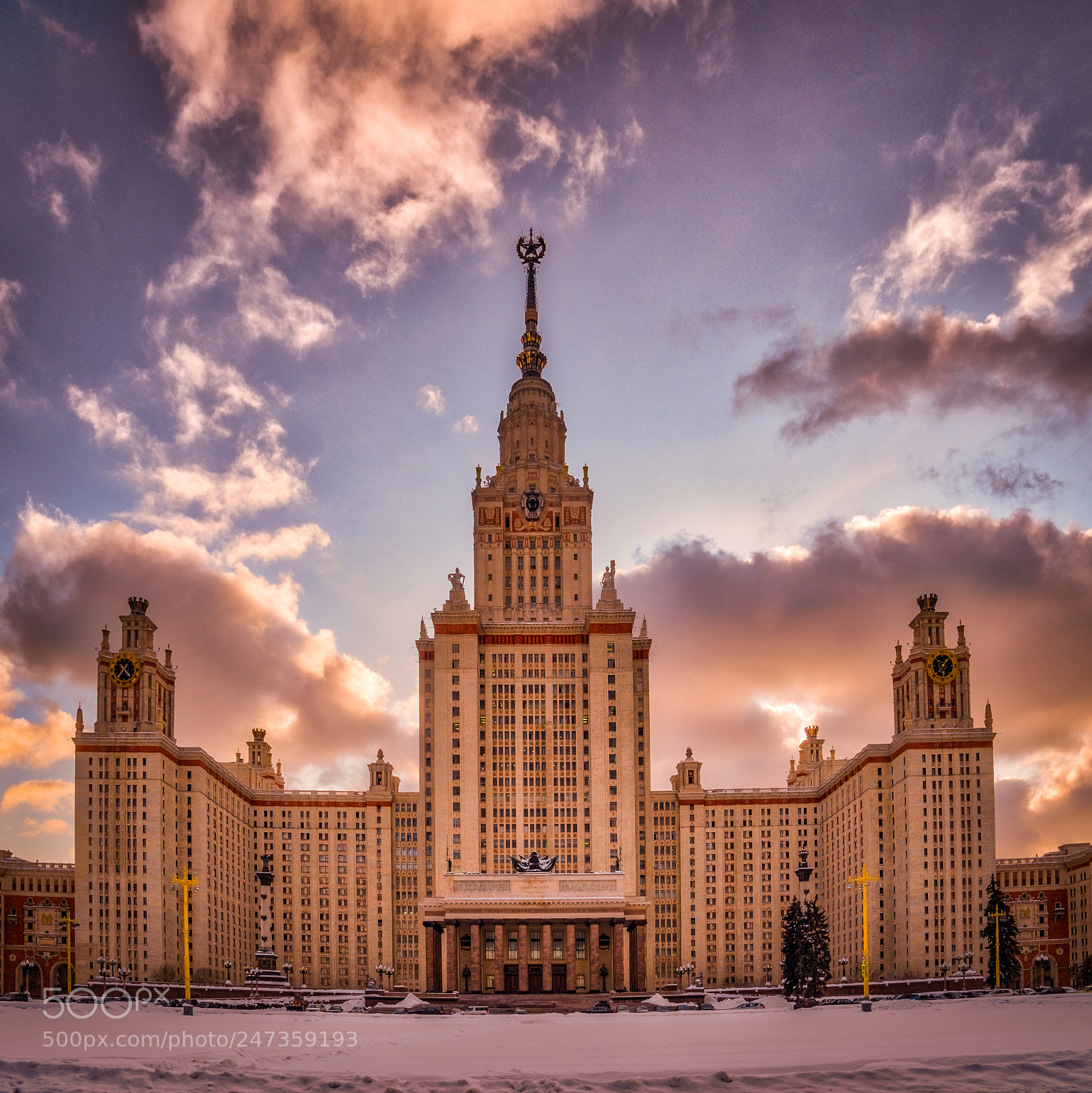 Olympus OM-D E-M5 II sample photo. University of moscow photography