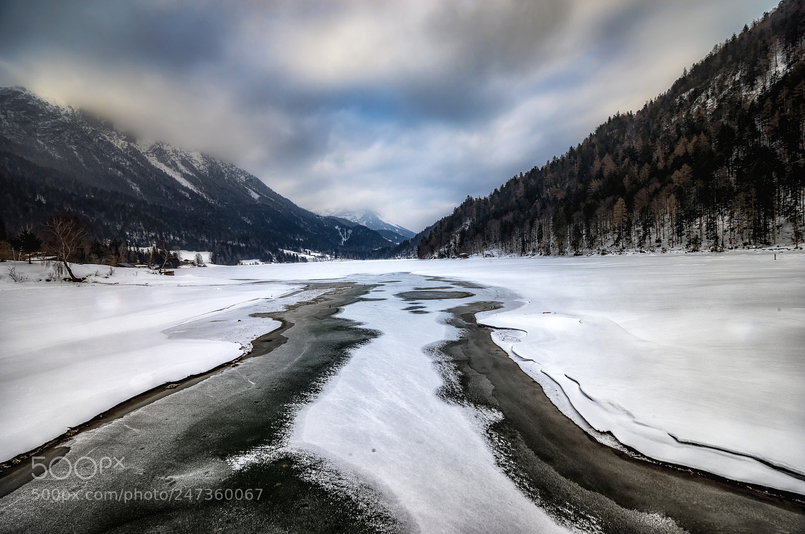 Sony a7 II sample photo. Frozen lake photography