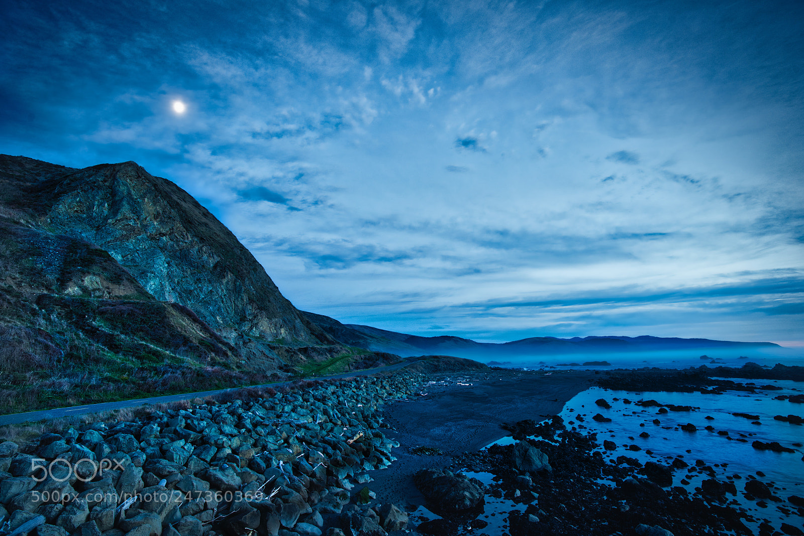 Nikon D800 sample photo. Moon rise on the photography