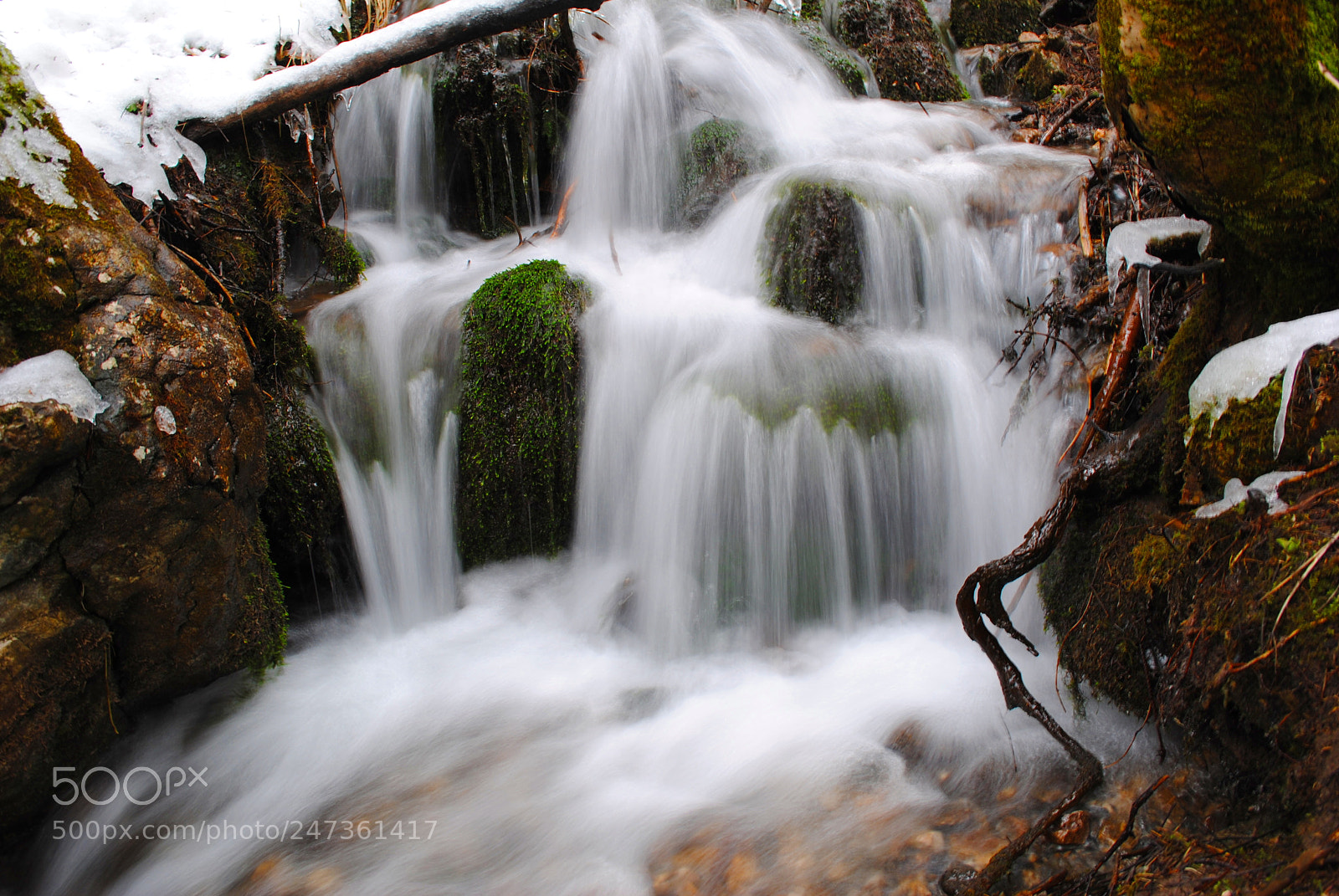 Nikon D3000 sample photo. Little waterfall photography