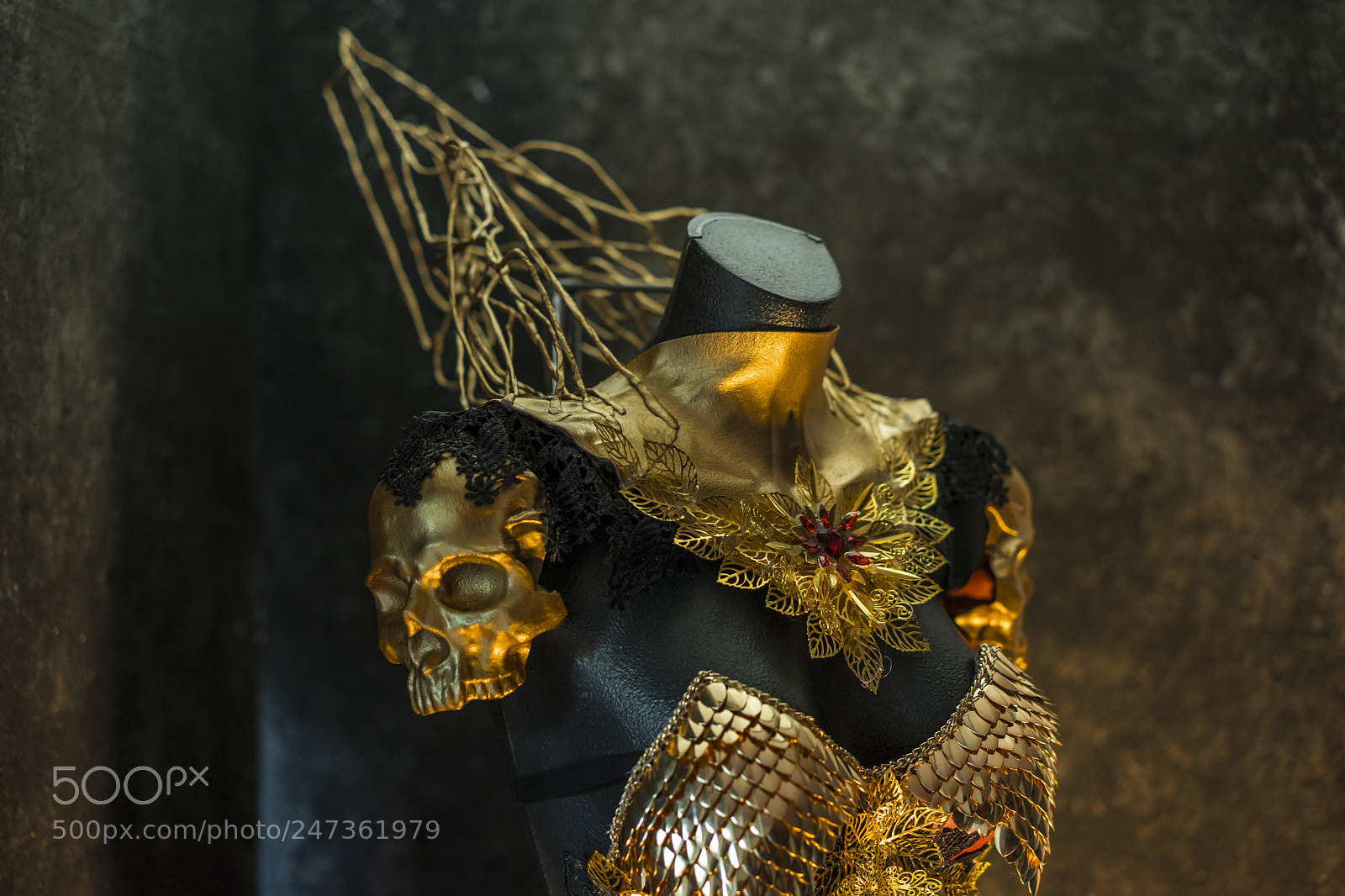 Sony a7 sample photo. Ancient, fantastic gold armor photography