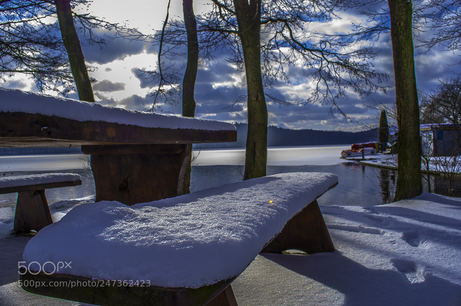 Nikon D3000 sample photo. Bench photography