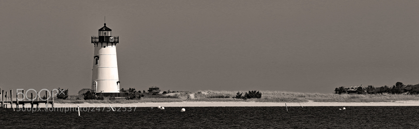 Canon EOS 7D Mark II sample photo. New england lighthouse (sepia) photography