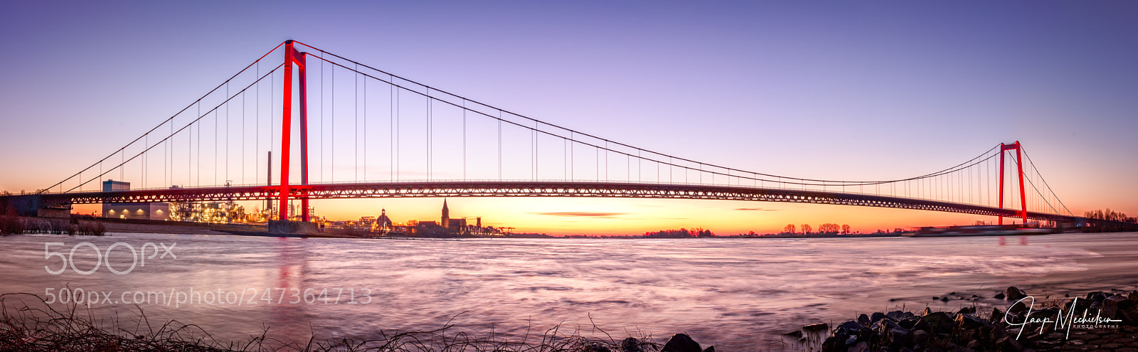 Canon EOS 7D Mark II sample photo. Panorama emmerich rhine bridge photography