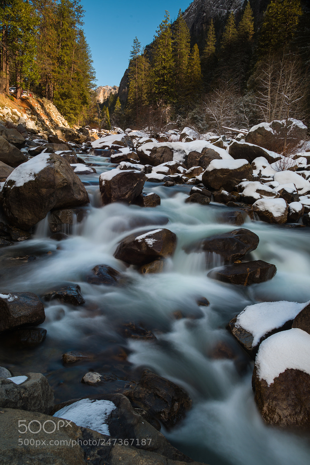 Nikon D810 sample photo. Merced river silky photography